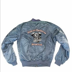 HARLEY DAVIDSON vintage small jacket knucklehead engine RARE embroidered